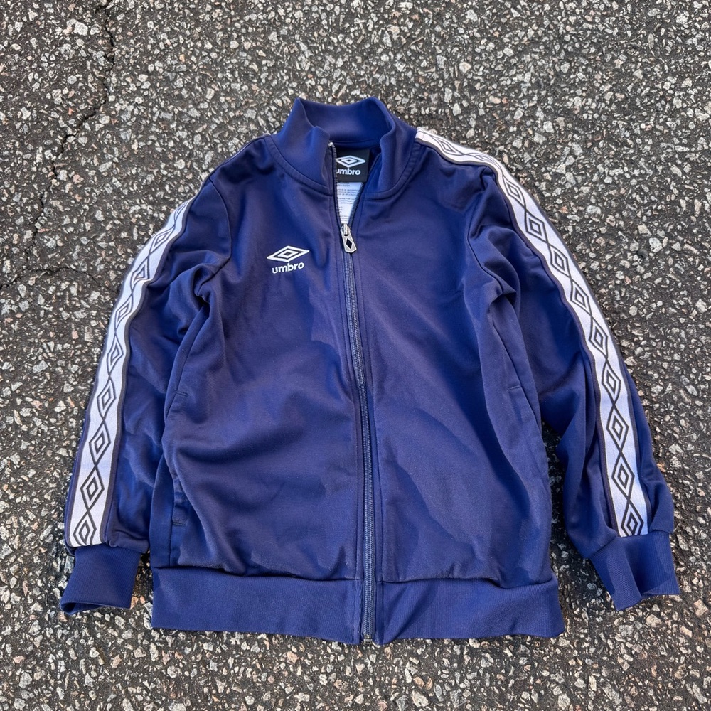 Umbro Deep Blue Full-Zip Track Jacket Kids Size Small (6/7)